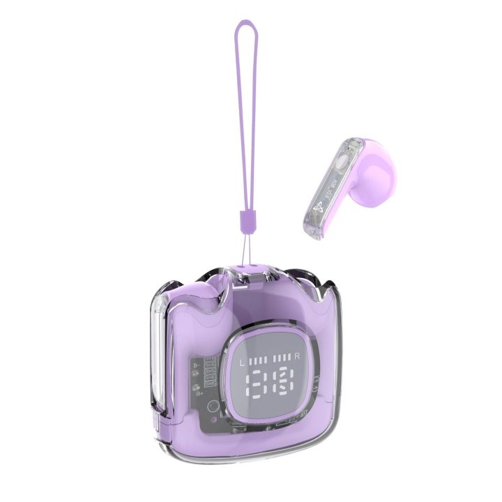 Sbox EB-TWS148 Purple belaidės į ausį įdedamos ausinės