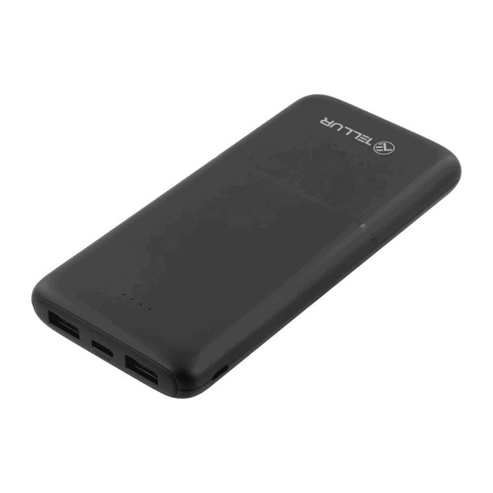 Juodas 10000 mAh išorinis akumuliatorius