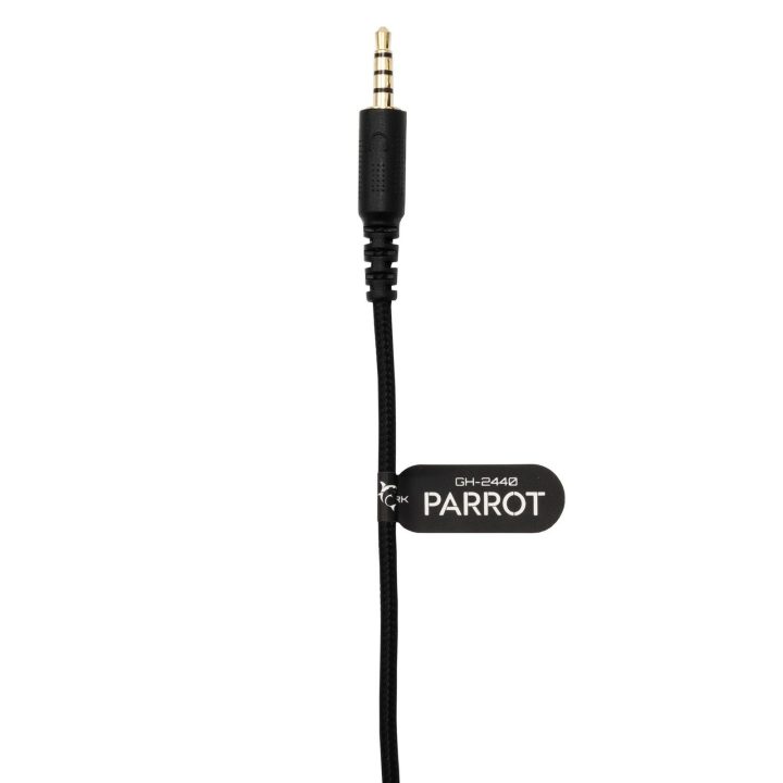 Juodos stereo 2.0 žaidimų ausinės White Shark PARROT GH-2440