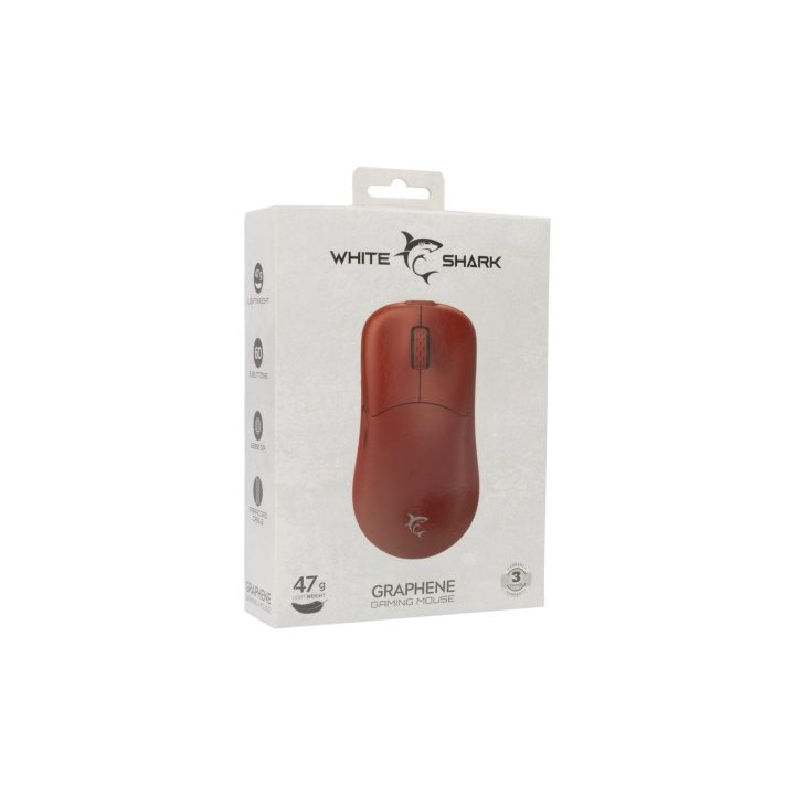 Žaidimų pelė White Shark GM-5014 Graphene Red