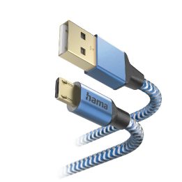 Mėlynas USB-A į Micro-USB įkrovimo laidas, 1,5 m