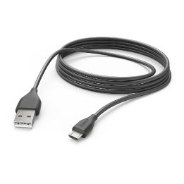 USB-A–Micro-USB įkrovimo laidas, 3 m, juodas