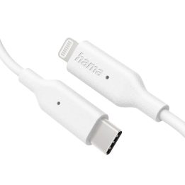 USB-C į Lightning įkrovimo laidas Hama, 1 m, baltas