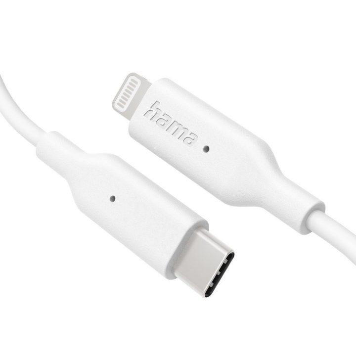 USB-C į Lightning įkrovimo laidas Hama, 1 m, baltas