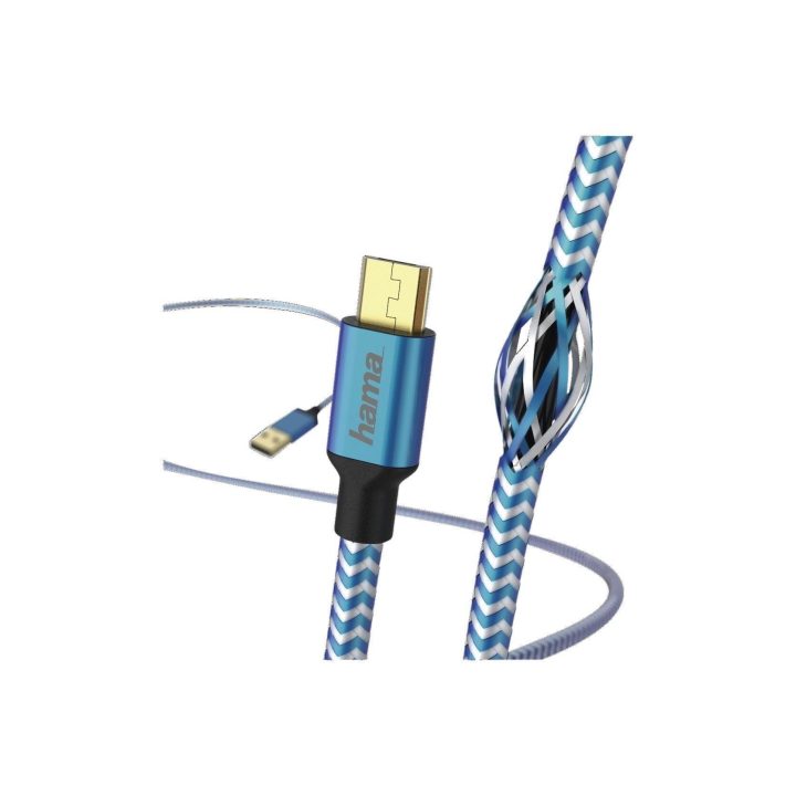 USB laidas USB A–Micro-USB B, 1,5 m, mėlynas