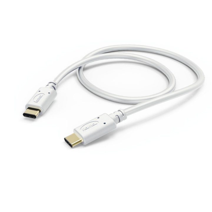 Hama USB-C į USB-C kabelis, 1 m, baltas