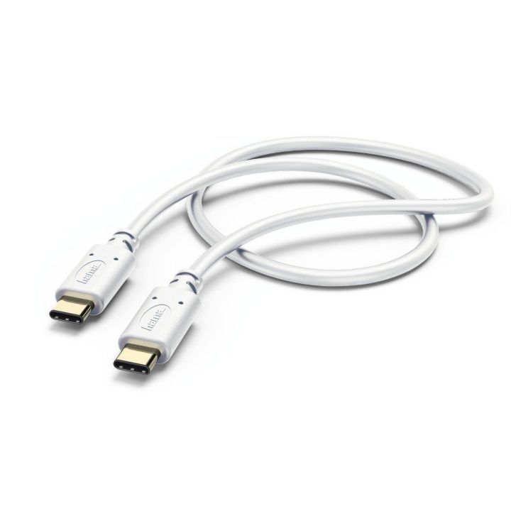 Hama USB-C į USB-C kabelis, 1 m, baltas