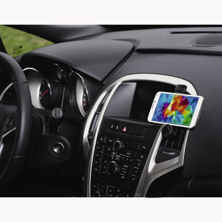 Automobilinis išmaniojo telefono laikiklis grotelių tvirtinimui
