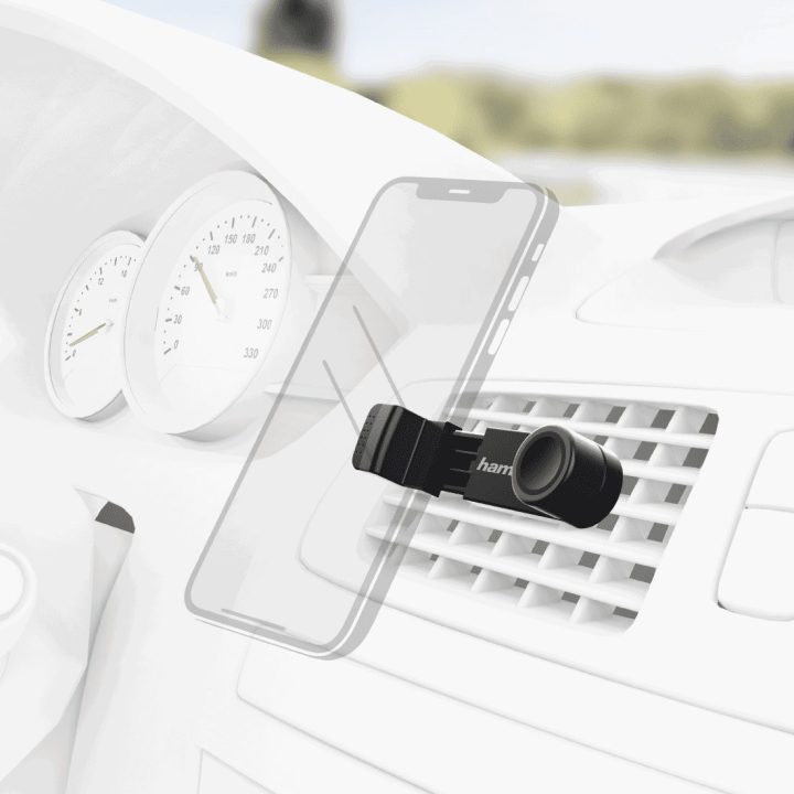 Automobilinis išmaniojo telefono laikiklis grotelių tvirtinimui