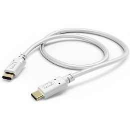 USB-C į USB-C įkrovimo ir duomenų laidas, 1,5 m, baltas