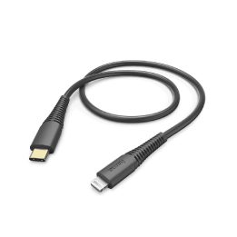 USB-C į Lightning įkrovimo ir duomenų kabelis, 1,5 m, juodas