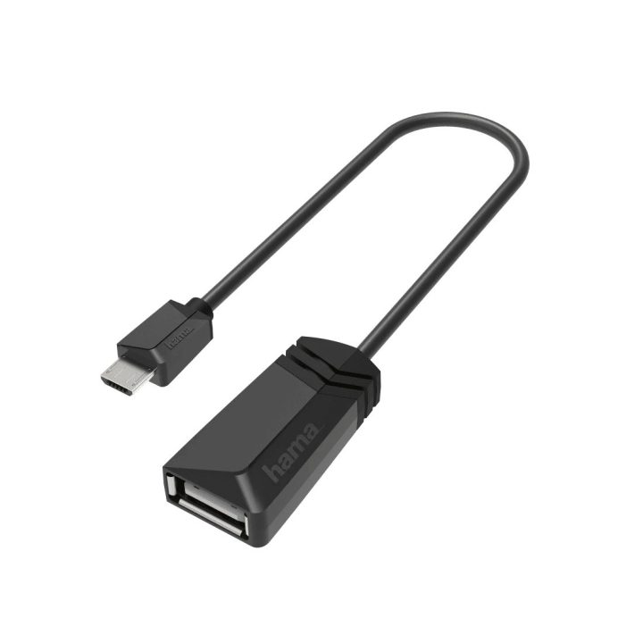 USB-OTG adapteris su mikro USB kištuku ir USB lizdu