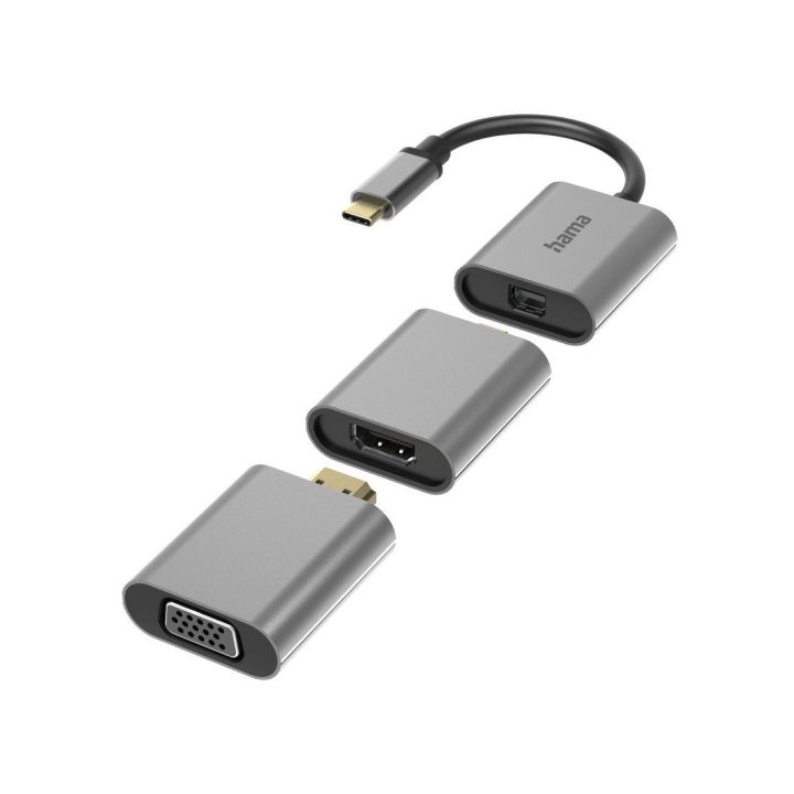 6in1 USB-C adapteris su Mini DisplayPort, HDMI ir VGA