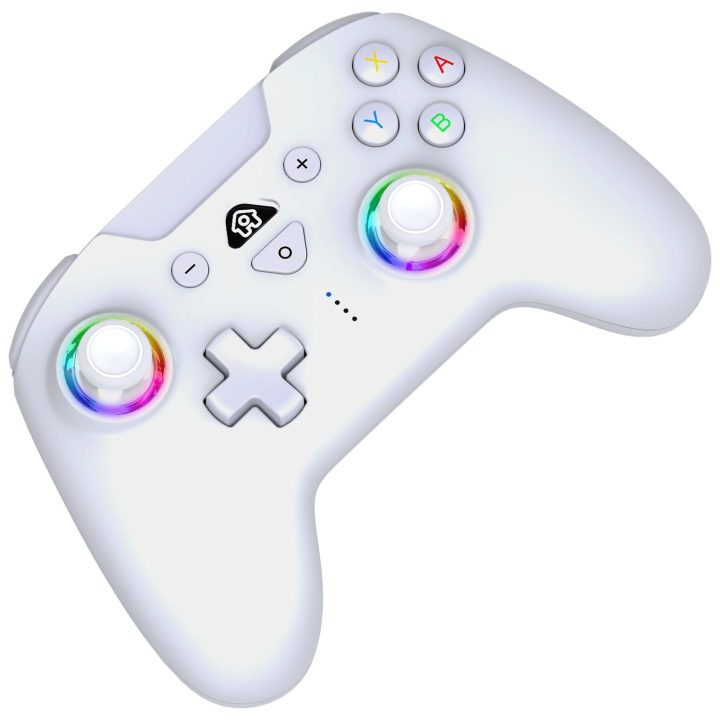 Baltas belaidis „Switch“ valdiklis su RGB LED