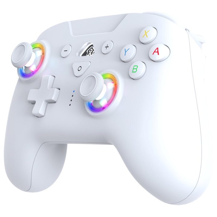 Baltas belaidis „Switch“ valdiklis su RGB LED