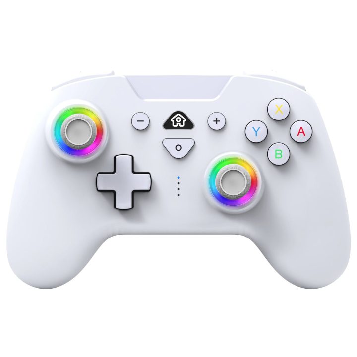 Baltas belaidis „Switch“ valdiklis su RGB LED