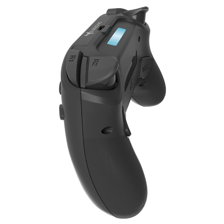 Juodas belaidis žaidimų valdiklis PS4 ir PC
