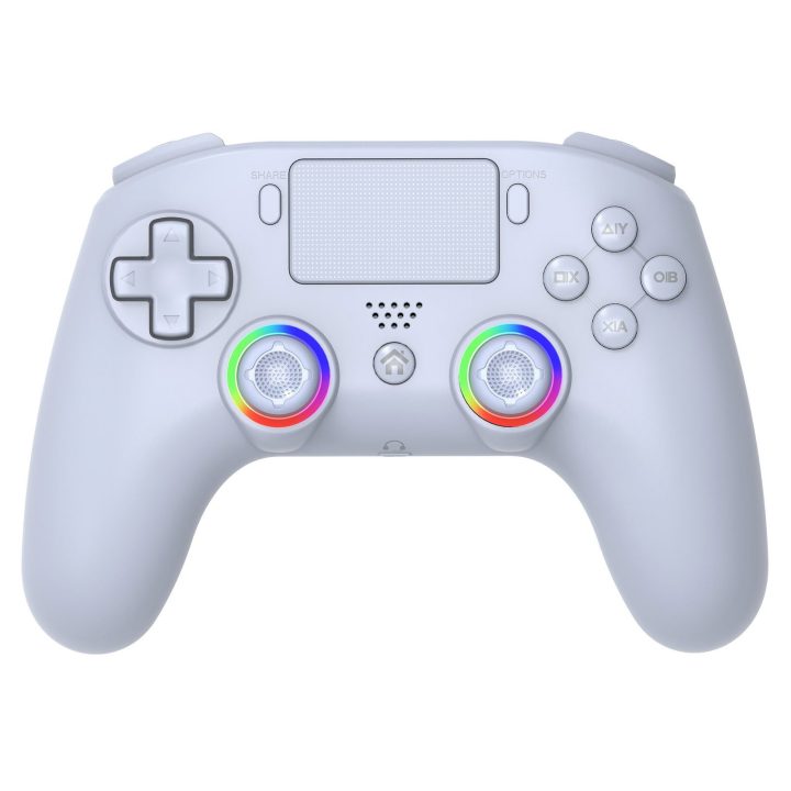 Baltas belaidis valdiklis PS4 ir PC