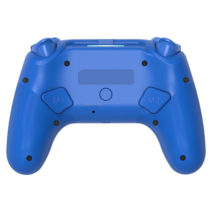 Belaidis žaidimų valdiklis PS4/PC su RGB LED, mėlynas