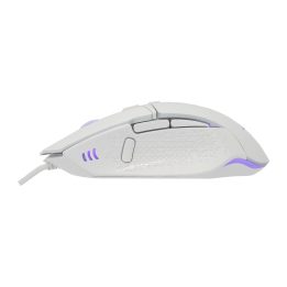 Baracuda Raptor White žaidimų pelė su 8 mygtukais