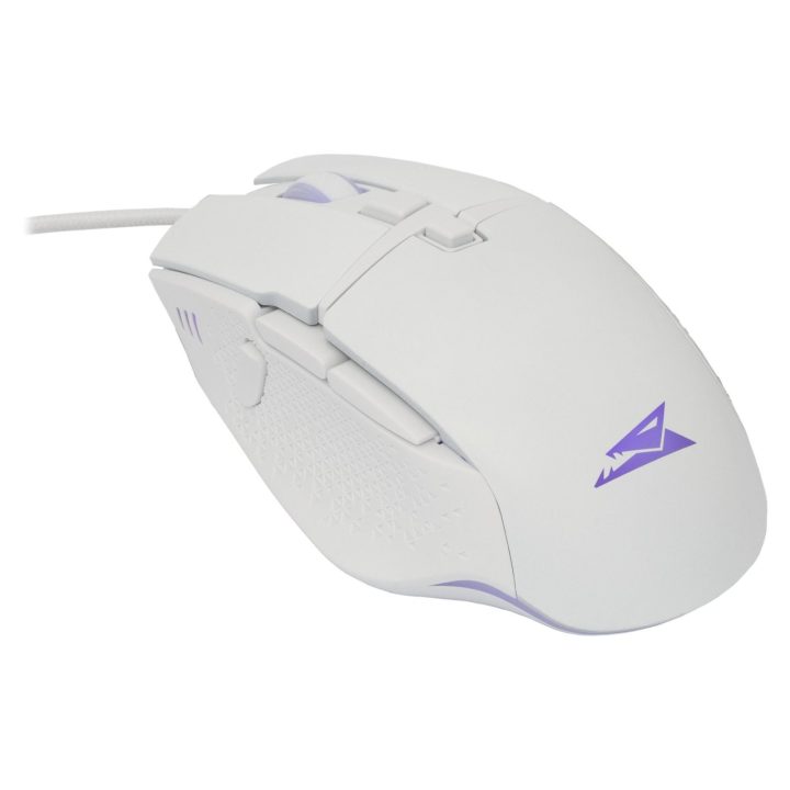 Baracuda Raptor White žaidimų pelė su 8 mygtukais