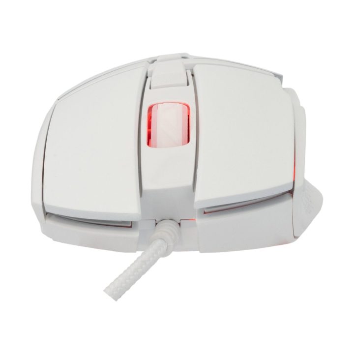 Baracuda Raptor White žaidimų pelė su 8 mygtukais