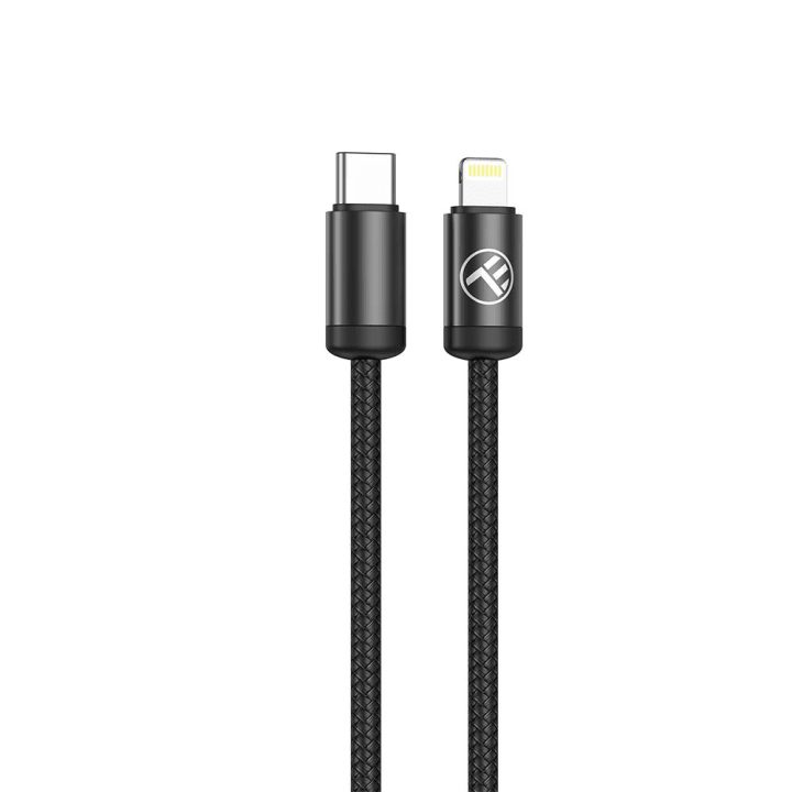 Tellur Minimalist USB-C į Lightning kabelis, 3A, 1 m, juodas