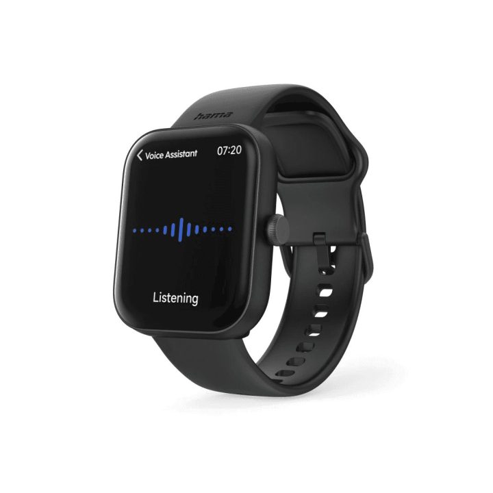 Juodas išmanusis laikrodis Hama Fit Watch 5000
