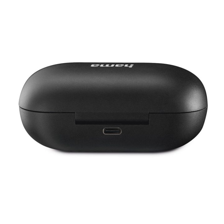 Juodos belaidės „True Wireless“ ausinės su „Bluetooth 5.0“