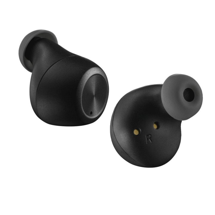 Juodos belaidės „True Wireless“ ausinės su „Bluetooth 5.0“