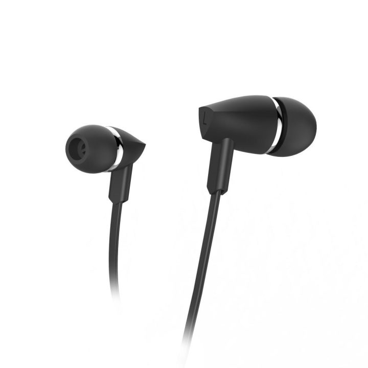 Juodos į ausis įdedamos stereo ausinės Hama Joy