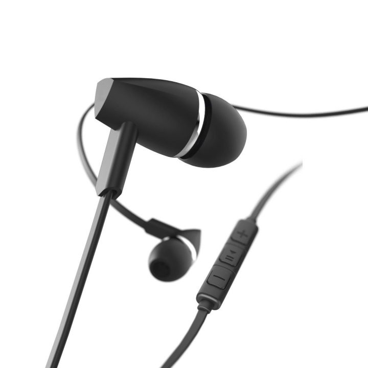 Juodos į ausis įdedamos stereo ausinės Hama Joy