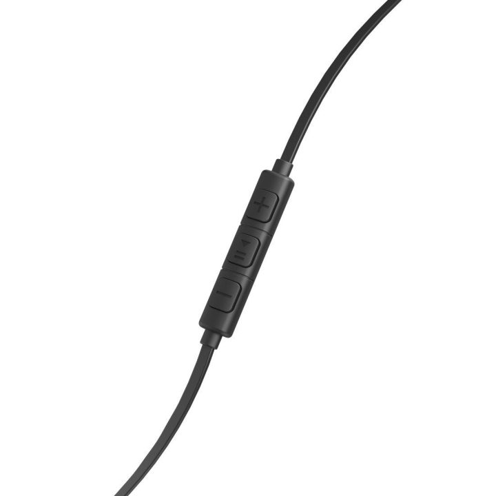 Juodos į ausis įdedamos stereo ausinės Hama Joy