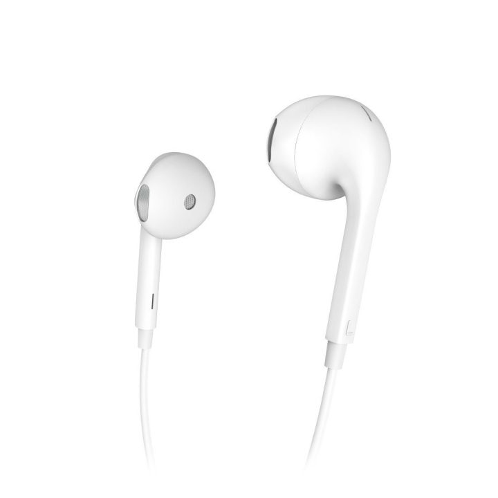 Baltos „Lightning“ stereo ausinės Hama Glow
