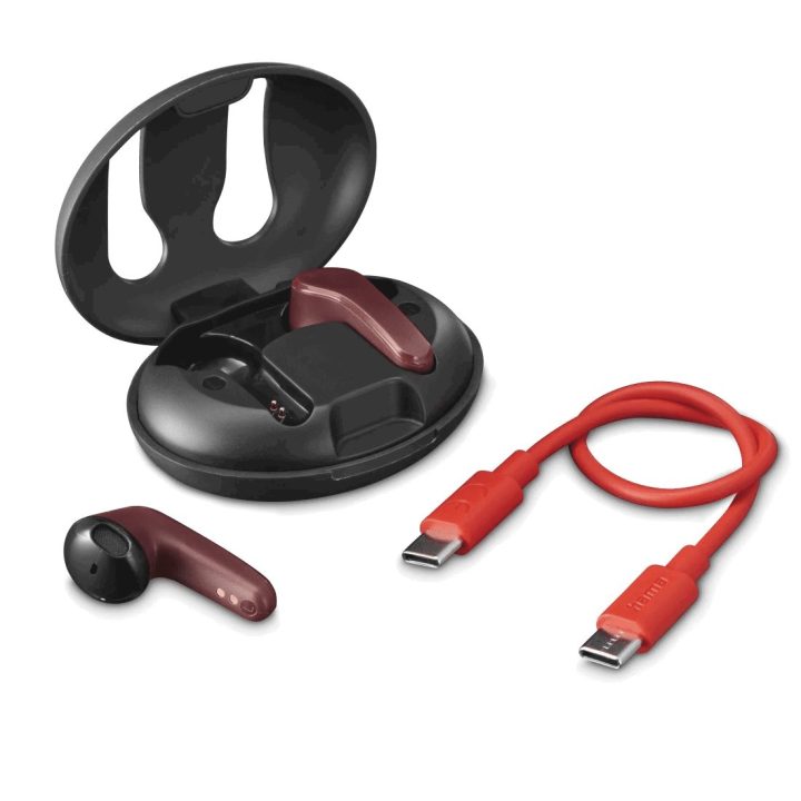 Belaidės ausinės Hama Spirit Unchained Red