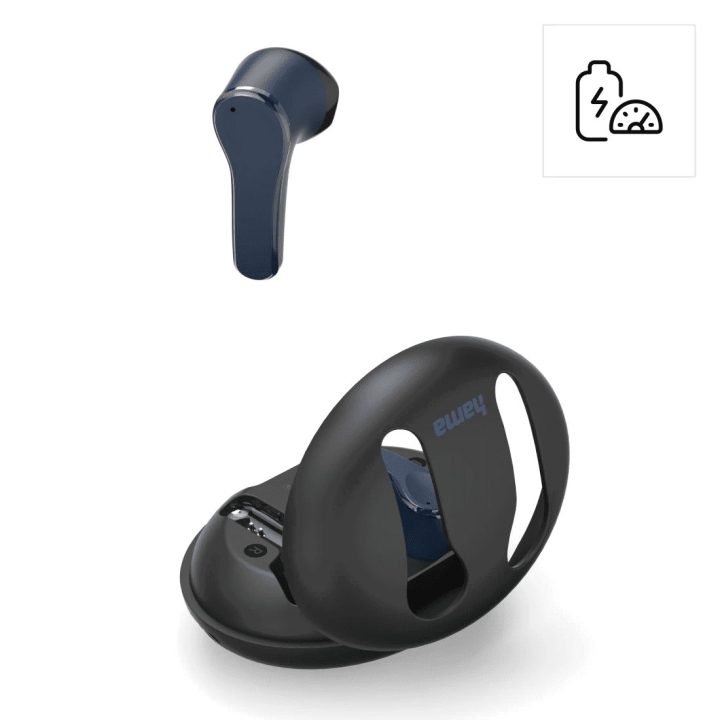 Bluetooth ausinės su įkrovimo dėklu, juodos