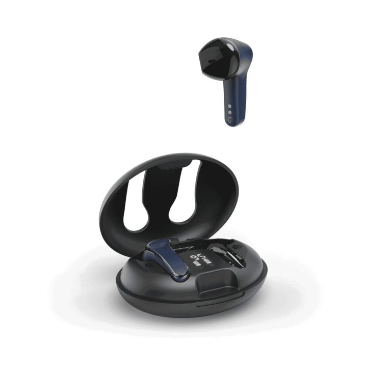Bluetooth ausinės su įkrovimo dėklu, juodos