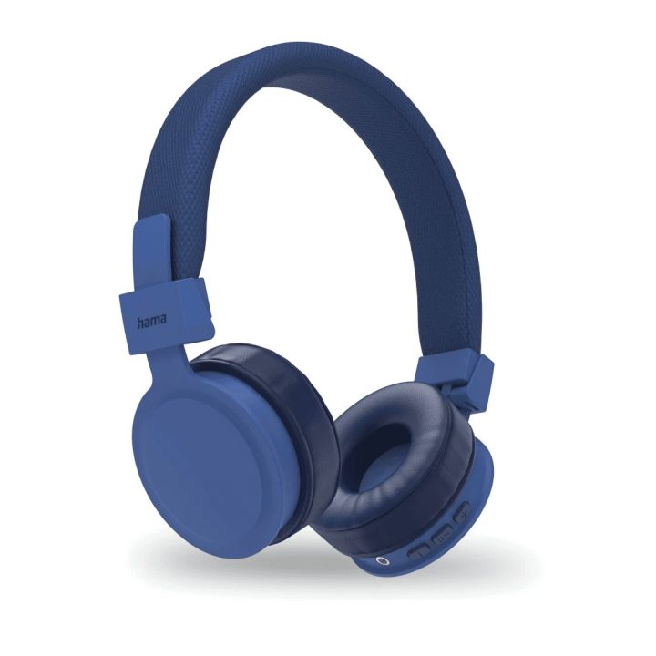 Mėlynos belaidės Bluetooth stereo ausinės Hama Freedom Lit II
