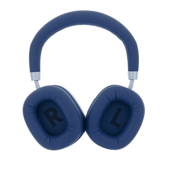 Mėlynos Bluetooth ausinės su ANC
