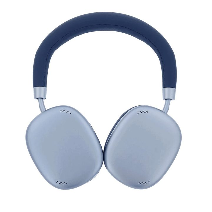 Mėlynos Bluetooth ausinės su ANC
