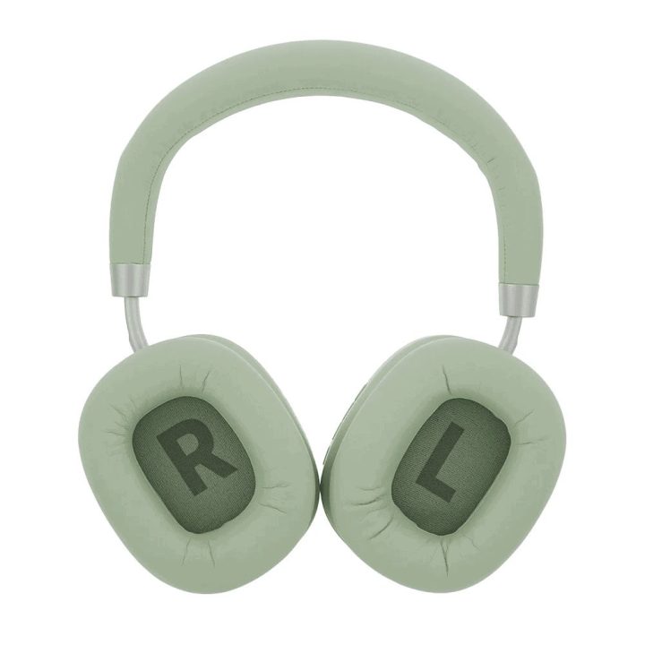 Žalios Bluetooth ausinės per ausis su ANC