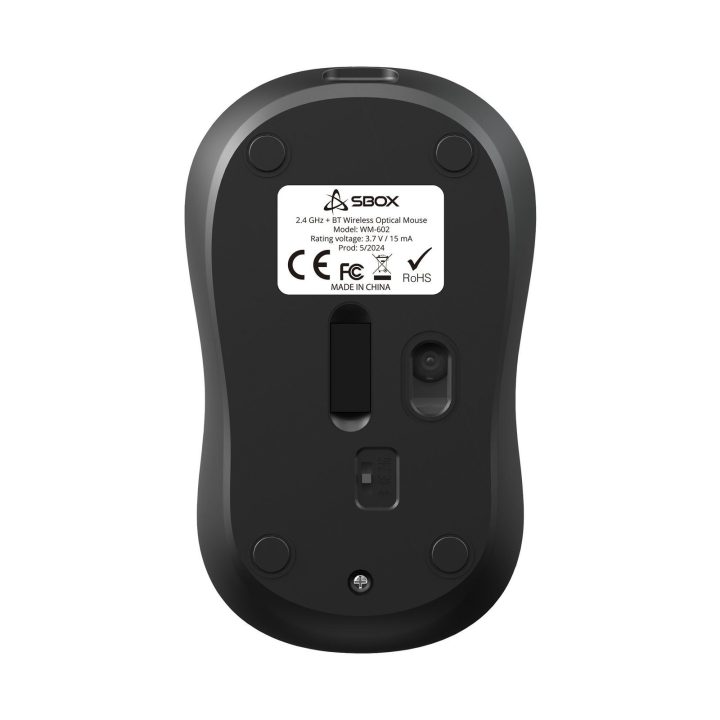 Juoda belaidė pelė SBOX WM-602