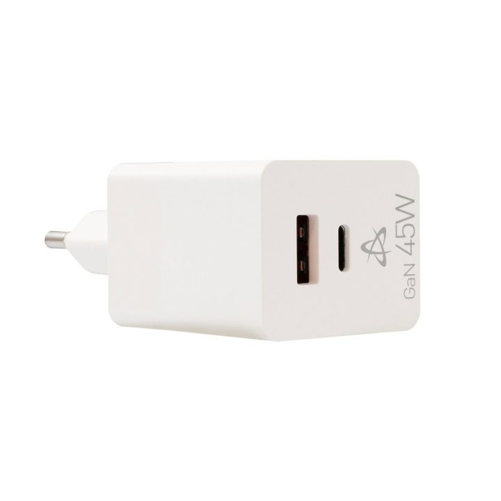 45 W GaN namų įkroviklis su USB-C ir USB-A