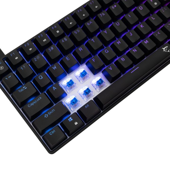 White Shark Hamachi mechaninė žaidimų klaviatūra su mėlynais jungikliais