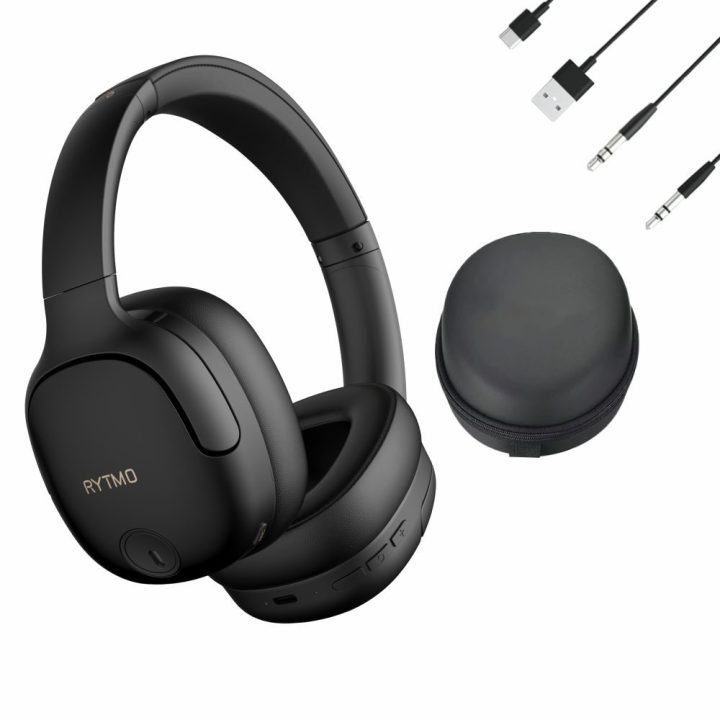 Belaidės ausinės su hibridiniu ANC Manta HDP1001BK Rytmo Elegance Black