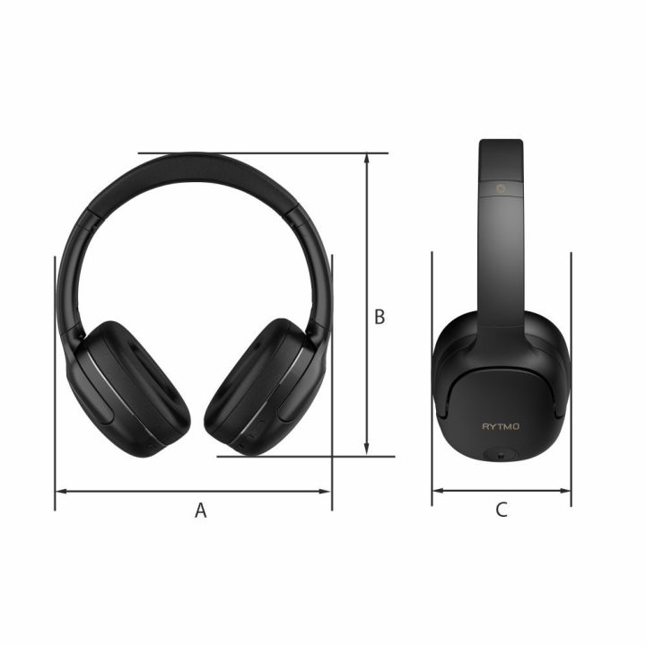 Belaidės ausinės su hibridiniu ANC Manta HDP1001BK Rytmo Elegance Black