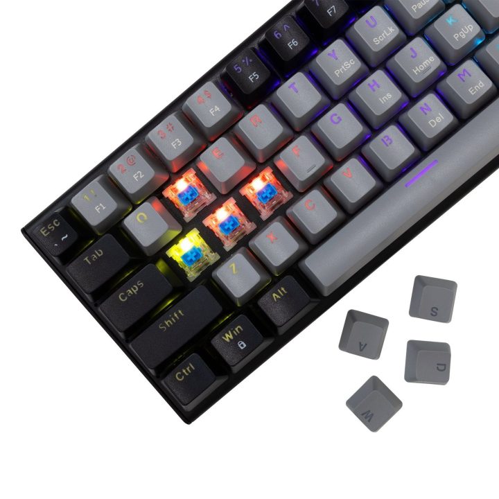 White Shark Wakizashi 2 žaidimų klaviatūra, 63 klavišai, pilnas anti-ghosting