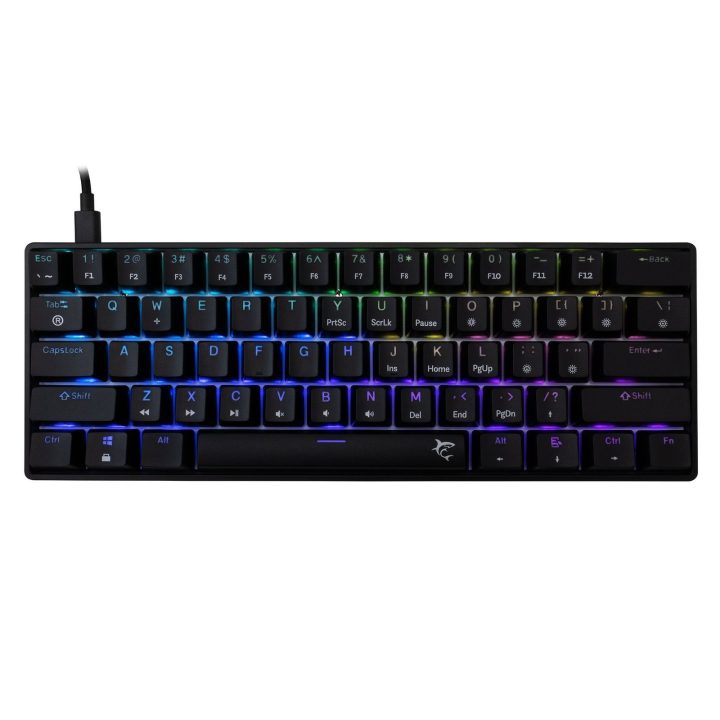 Žaidimų klaviatūra White Shark Shinobi 2, juoda, Blue Switch, US