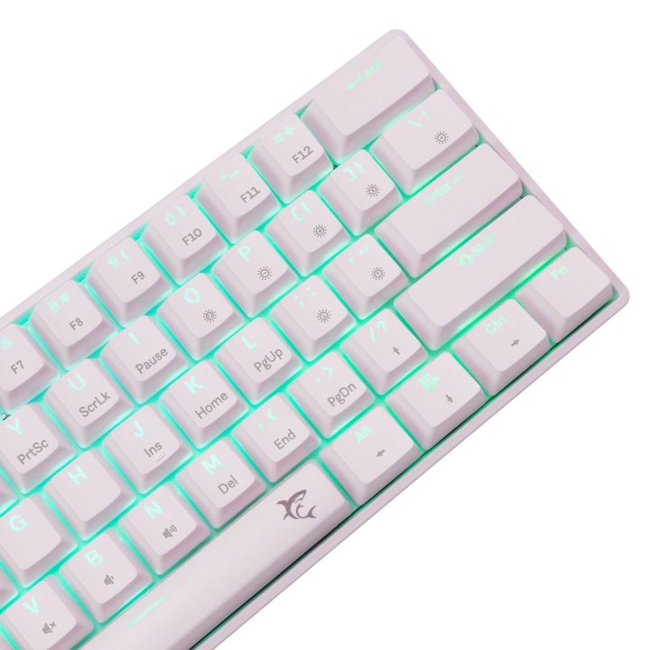 White Shark Shinobi 2 mechaninė žaidimų klaviatūra, balta, su Brown jungikliais