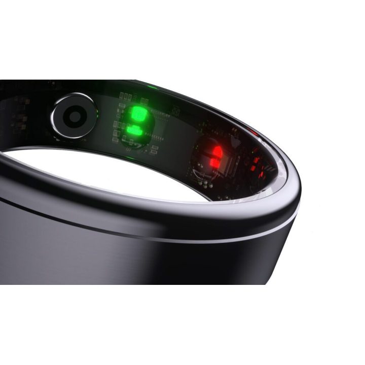 Juodas išmanusis žiedas Manta SR01BK-57